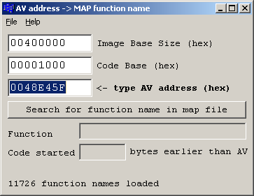 AVtoMAP screenshot