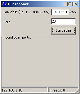 skanerTCP screenshot