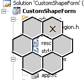 Visual C++/CLI custom shape form