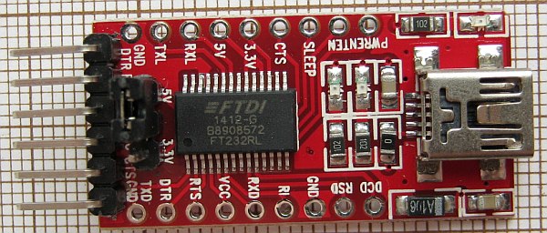 FTDI232RL-based UART converter