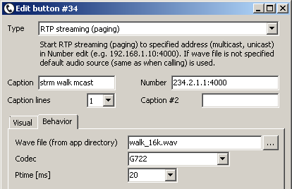 tSIP multicast streaming