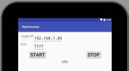 RTP streamer (android)
