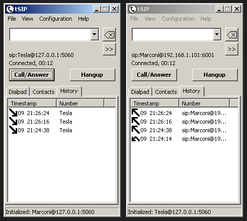 Direct IP call softphones