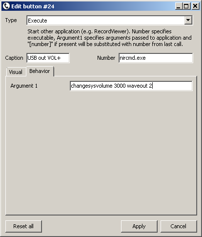 tSIP: NirCmd volume control