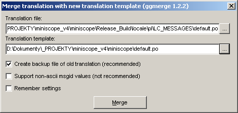 dxgettext merging old translation
