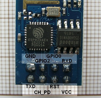 ESP8266 module - pinout