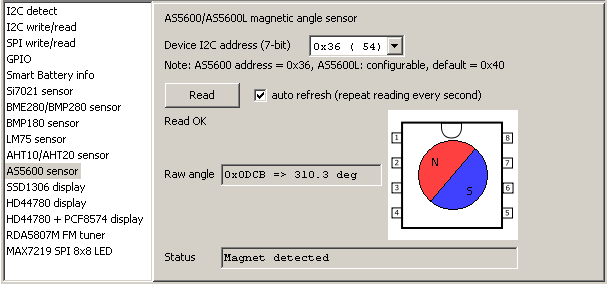 CH341A reading AS5600 angle
