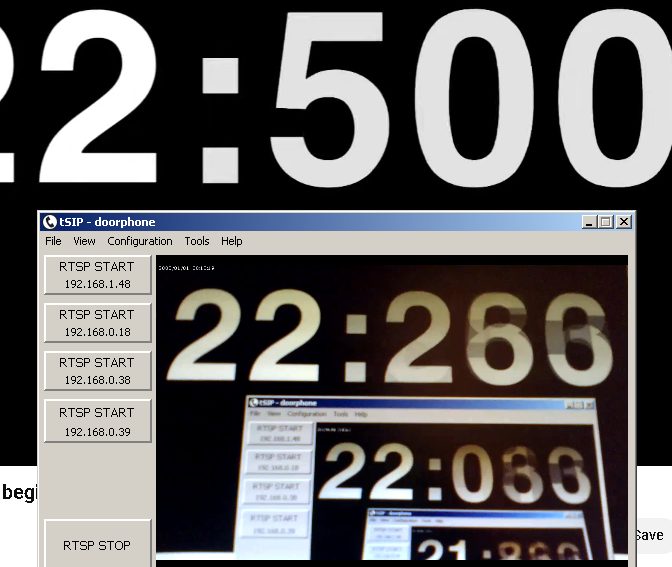 mpv RTSP latency test