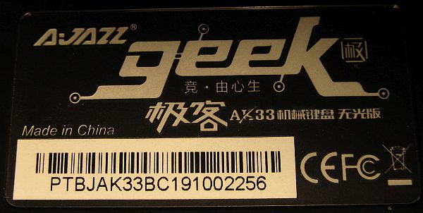 AJAZZ AK33 keyboard